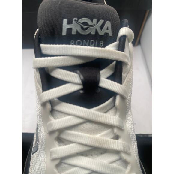 Hoka One One Bondi 8 White Black Size US9.5D main image 5